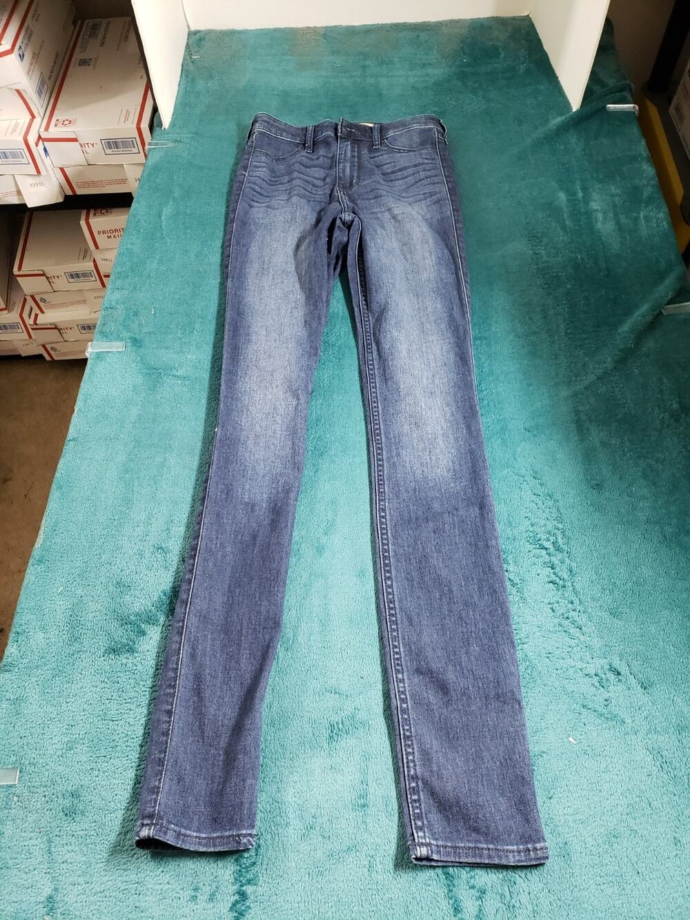 Hollister Jeans Size 0 Long Womens Blue Pants Denim Ladies High Rise Jegging NWT